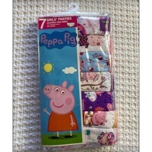 Peppa Pig Size 8 Girls 7-Pair Panties